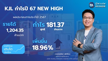 KJL กำไรปี 67 New High 181 ลบ.โตแรง 18% รายได้สินค้ามาตรฐาน 
