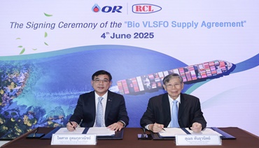 OR ร่วมกับ RCL พัฒนาการใช้น้ำมัน BIOFUEL สำหรับเรือขนส่งสินค้าเป็นครั้งแรก  